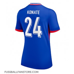 Frankreich Ibrahima Konate #24 Replik Heimtrikot Damen EM 2024 Kurzarm